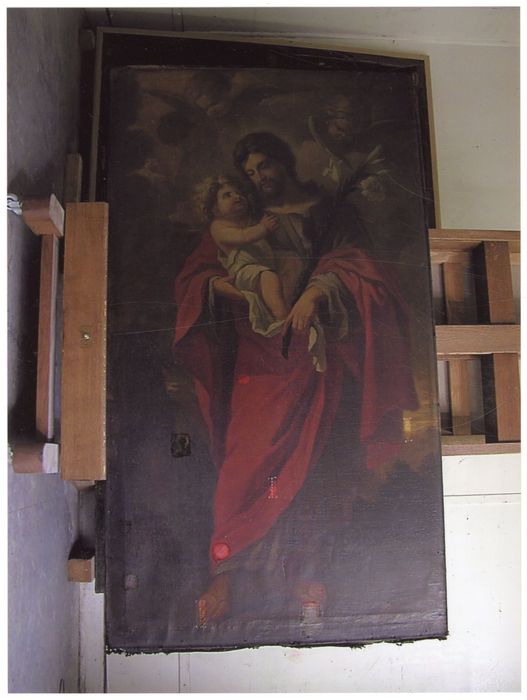 tableau : Saint Joseph portant l'Enfant Jésus