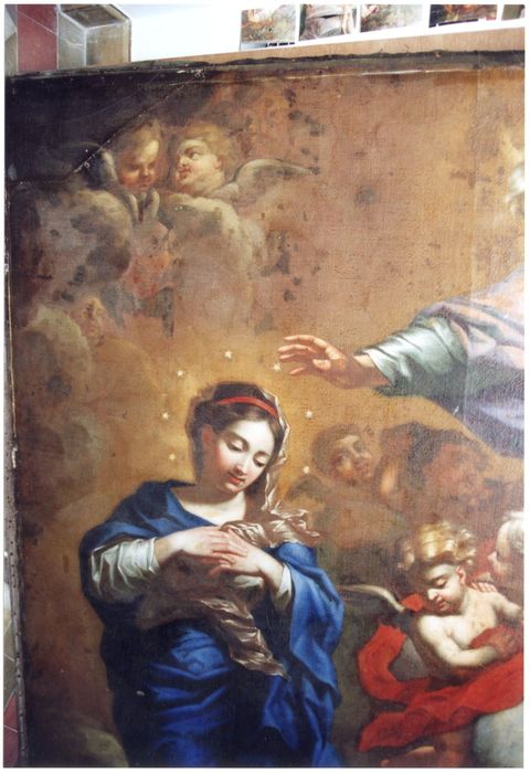 tableau : Prédestination de la Vierge (la), vue partielle