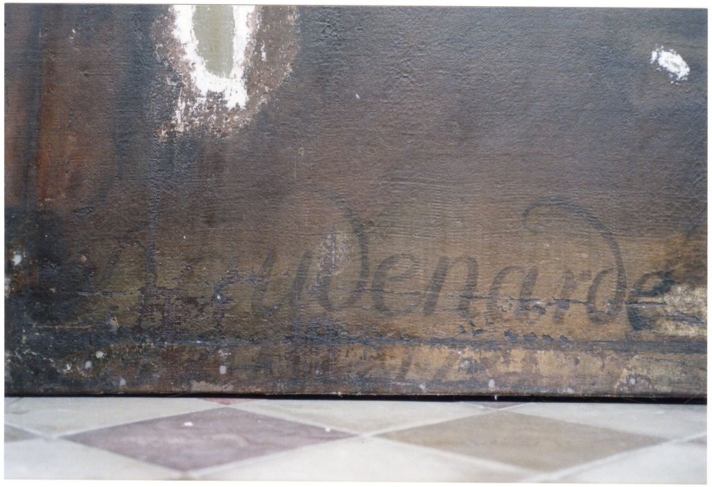 tableau : Cène (n° 2), détail de la signature