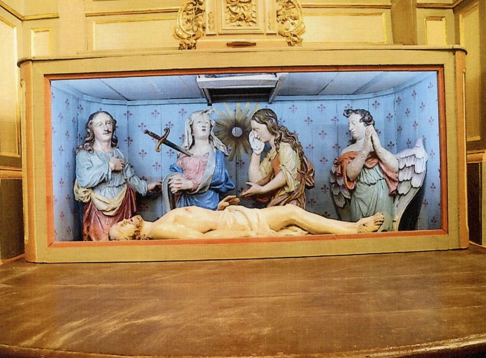 groupe sculpté : Mise au tombeau (photocopie numérisée)