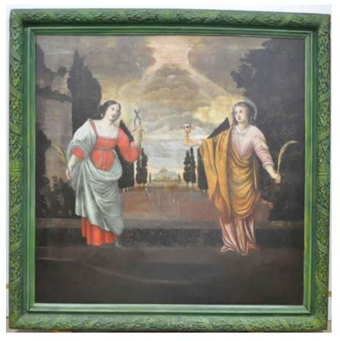 tableau : Sainte Lucie et sainte Apolline