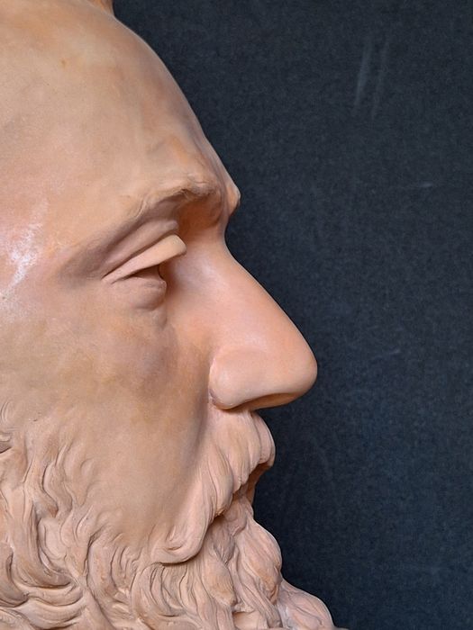 sculpture : portrait en buste de Gambetta