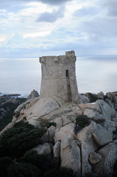 Tour génoise de Senetosa depuis l'est