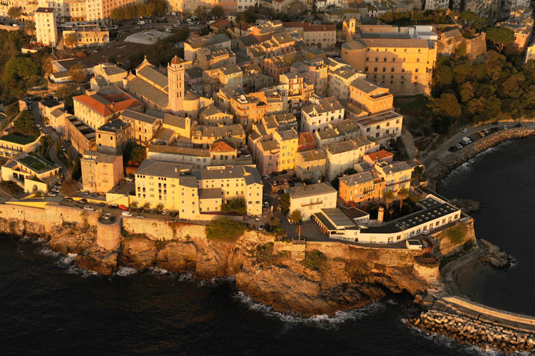 Vue d'ensemble de la pointe nord de la citadelle