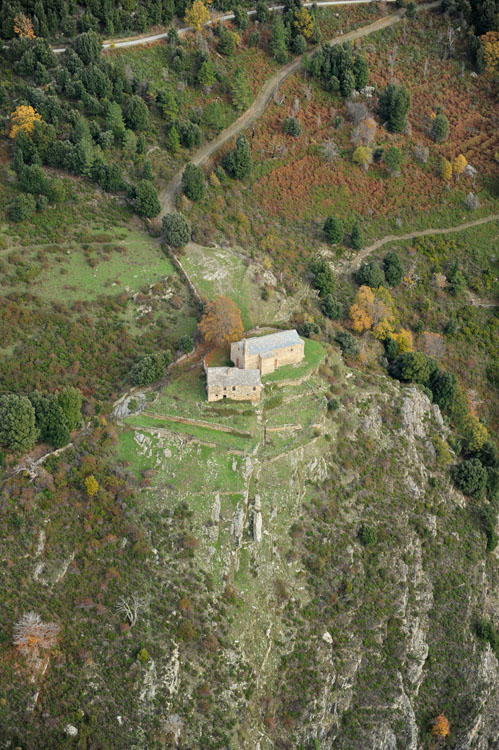 Vue d'ensemble de l'église Sainte-Réparate depuis l'est