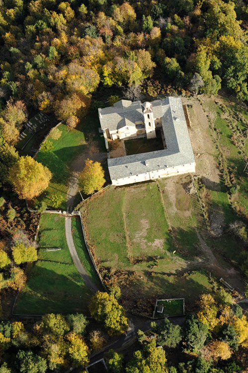 Couvent Saint-François depuis le sud. Vue plongeante