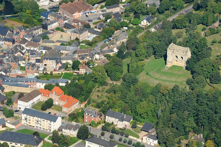 Château de Brionne depuis le sud