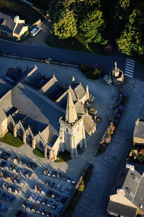 Église de Runan depuis le nord-ouest