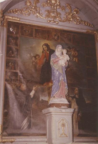 retable du transept sud, vue partielle