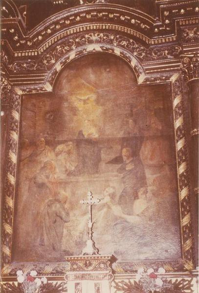 retable des tisserands, tableau : Pentecôte (la), vue générale - © Ministère de la Culture (France), Médiathèque du patrimoine et de la photographie (objets mobiliers), tous droits réservés