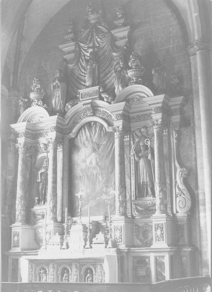 retable, statue :  saint évêque, saint Loup, vue générale - © Ministère de la Culture (France), Médiathèque du patrimoine et de la photographie (objets mobiliers), tous droits réservés