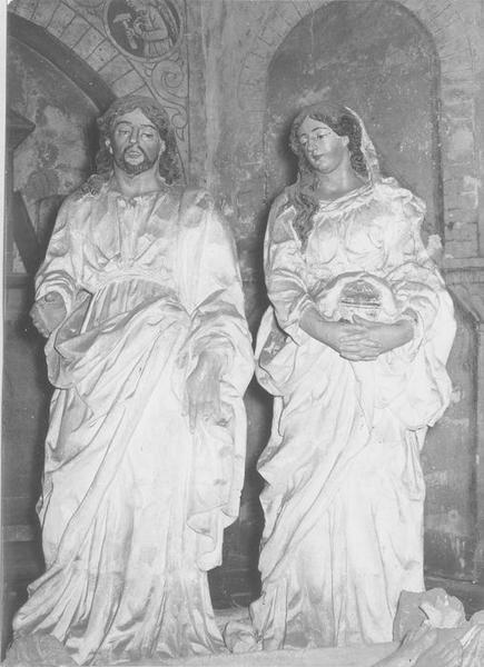 statue : mise au tombeau (la), vue partielle