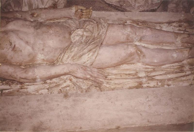 statue : mise au tombeau (la), détail