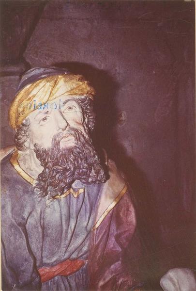 statue : mise au tombeau (la), détail