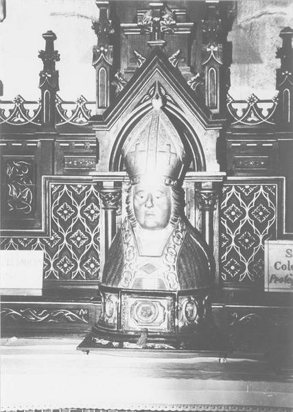 buste-reliquaire de saint Colomban, vue générale