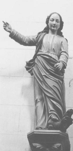 statue : sainte Marguerite, vue générale - © Ministère de la Culture (France), Médiathèque du patrimoine et de la photographie (objets mobiliers), tous droits réservés