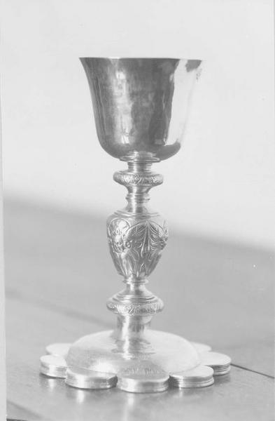 calice argent vermeillé, vue générale