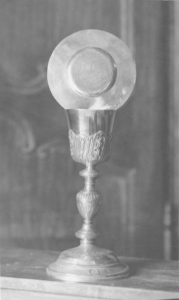 calice, patène, vue générale