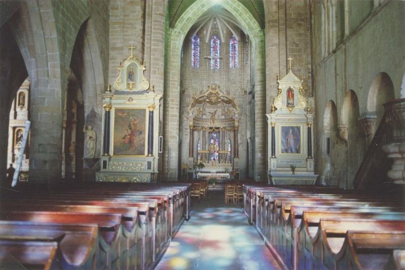 autel, retable, tableau de saint Eloi : saint Eloi en évêque, vue générale