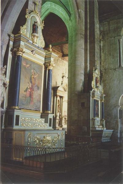 autel, retable, tableau de sainte Barbe : martyre de sainte Barbe (le), vue générale