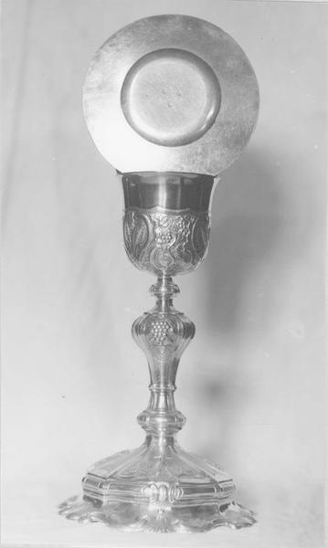 calice, patène, vue générale