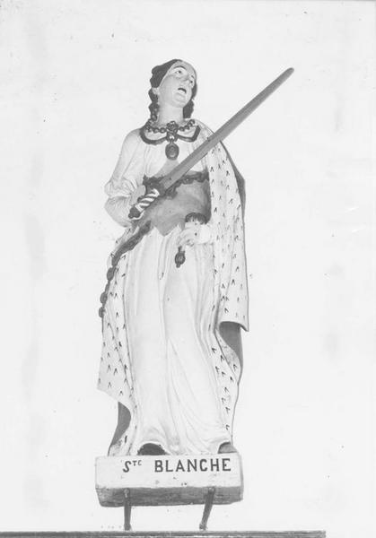 statue : sainte Blanche, vue générale