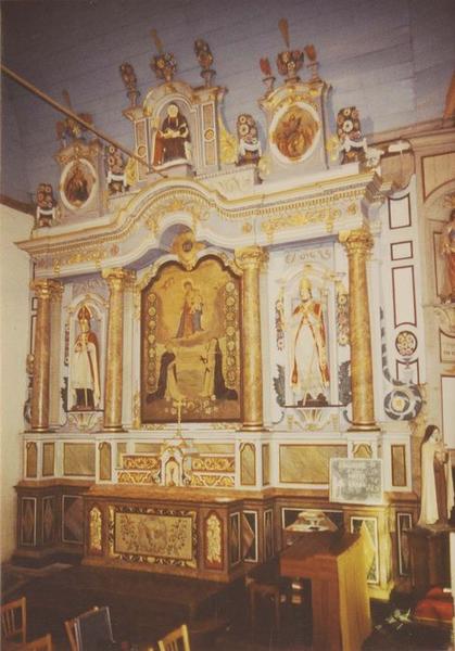 autel, retable du transept nord, vue générale