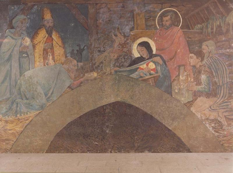 tableau (triptyque) : adoration des mages (l'), vue générale - © Ministère de la Culture (France), Médiathèque du patrimoine et de la photographie (objets mobiliers), tous droits réservés