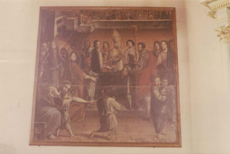 tableau : scène de confirmation, vue générale