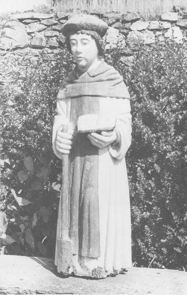 statue : saint Fiacre, vue générale