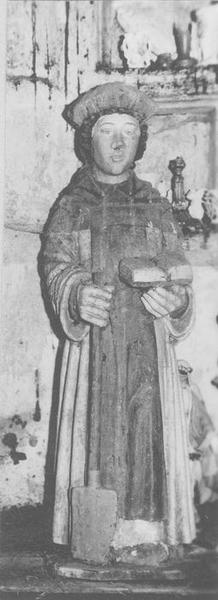 statue : saint Fiacre, vue générale