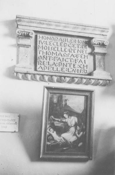 plaque commémorative