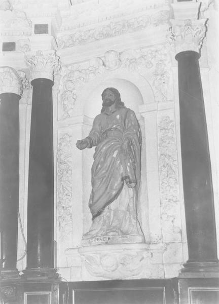 statue du maître-autel : saint Joseph, vue générale