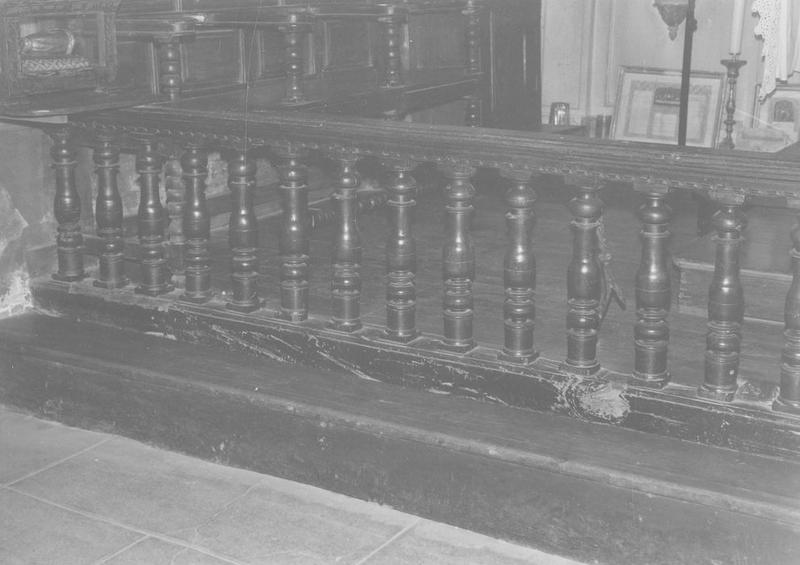 clôture de choeur (table de communion), vue partielle - © Ministère de la Culture (France), Médiathèque du patrimoine et de la photographie (objets mobiliers), tous droits réservés