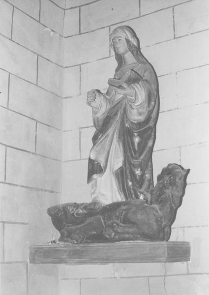 statue : sainte Marguerite, vue générale - © Ministère de la Culture (France), Médiathèque du patrimoine et de la photographie (objets mobiliers), tous droits réservés
