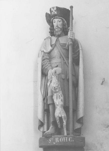 statue : sainte Barbe, vue générale