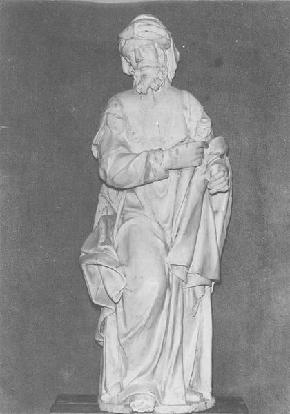 statue : saint Joachim, vue générale - © Ministère de la Culture (France), Archives départementales des Côtes-d’Armor, Conservation des antiquités et des objets d’art – Tous droits réservés