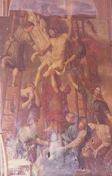 tableau du maître-autel : la Crucifixion, vue partielle