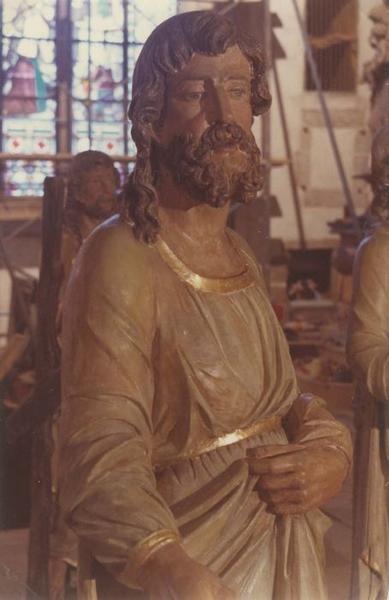 statue du retable du maître-autel, vue générale