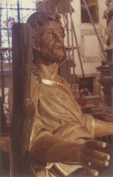 statue du retable du maître-autel, vue générale