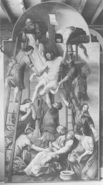 tableau du retable du maître-autel : la Crucifixion, vue générale