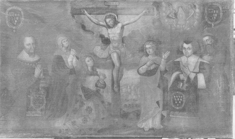 tableau : crucifixion avec les donateurs (la), vue générale