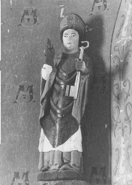 statue : saint Pierre en évêque, vue générale