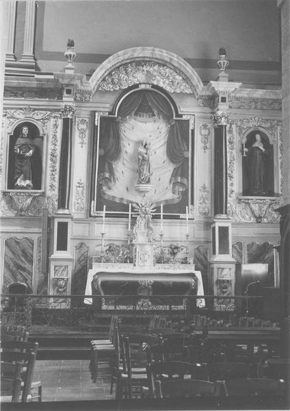 autel, retable sud, vue générale