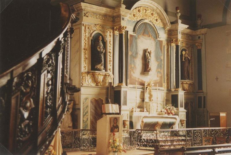 autel, retable sud, vue générale