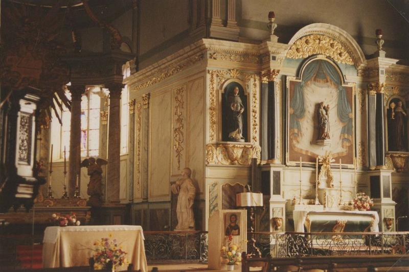autel, retable sud, vue générale