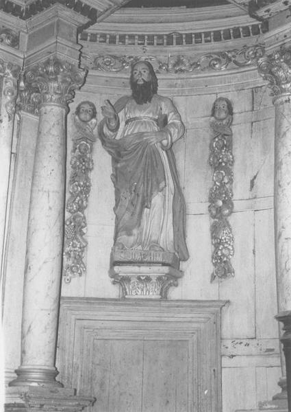 statue du retable : saint Joachim, vue générale