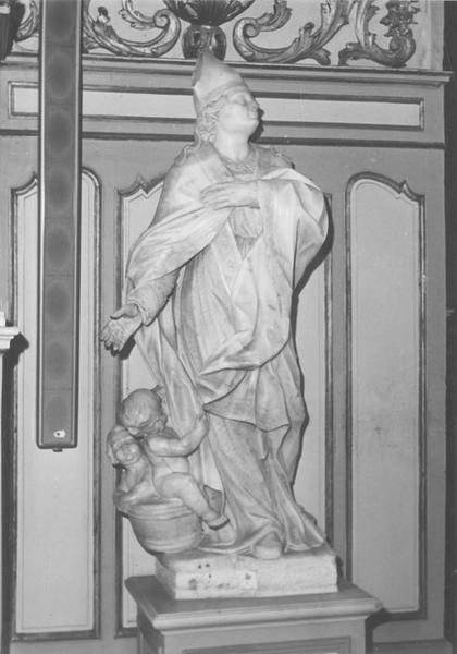 Groupe sculpté, statue : saint Maurice, saint Nicolas