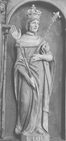 statue : saint Louis, vue générale