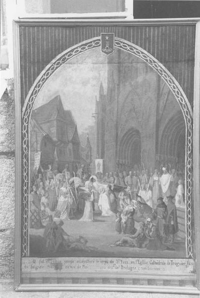 tableau : funérailles de saint Yves, vue générale - © Ministère de la Culture (France), Médiathèque du patrimoine et de la photographie (objets mobiliers), tous droits réservés